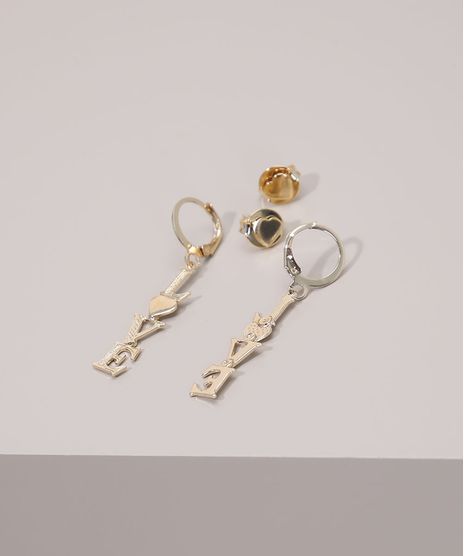 Kit-de-2-Brincos-Femininos-de-Argola-e-Coracao-Dourado-9976712-Dourado_1