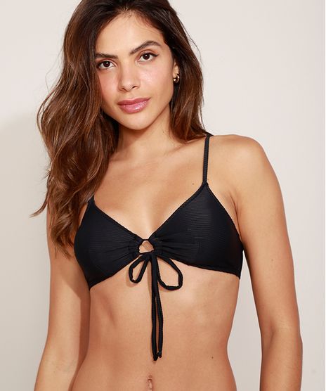 Biquini-Top-Triangulo-Texturizado-de-Amarrar-com-Bojo-Removivel-Protecao-UV50--Preto-9966523-Preto_1