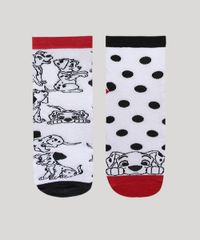 Kit-de-2-Meias-Femininas-Cano-Medio-101-Dalmatas-Branco-9971620-Branco_2