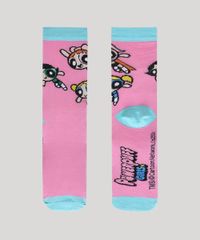Meia-Feminina-Cano-Alto-As-Meninas-Super-Poderosas-Rosa-9971625-Rosa_2