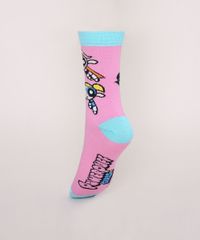 Meia-Feminina-Cano-Alto-As-Meninas-Super-Poderosas-Rosa-9971625-Rosa_3
