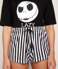 Pijama-Feminino-O-Estranho-Mundo-de-Jack-Manga-Curta-Preto-9972302-Preto_4
