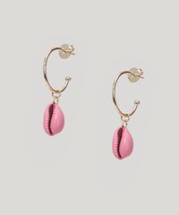 Brinco-Feminino-Argola-com-Pingente-de-Buzios-Dourado-9976687-Dourado_2
