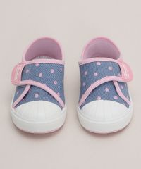 Tenis-Infantil-Pimpolho-Estampado-de-Poa-com-Velcro-Azul-9973825-Azul_5