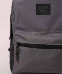 Mochila-de-Nylon-Feminina-Grande-com-Bolsos-Chumbo-9973354-Chumbo_5