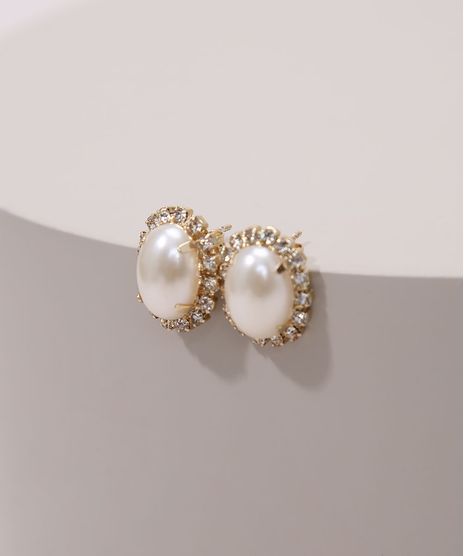 Brinco-Feminino-com-Perola-e-Strass-Dourado-9975265-Dourado_1