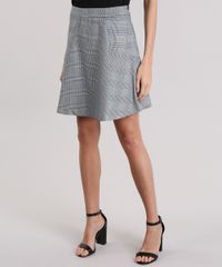 Saia-Evase-Estampada-Pied-de-Poule-Preta-8874152-Preto_1