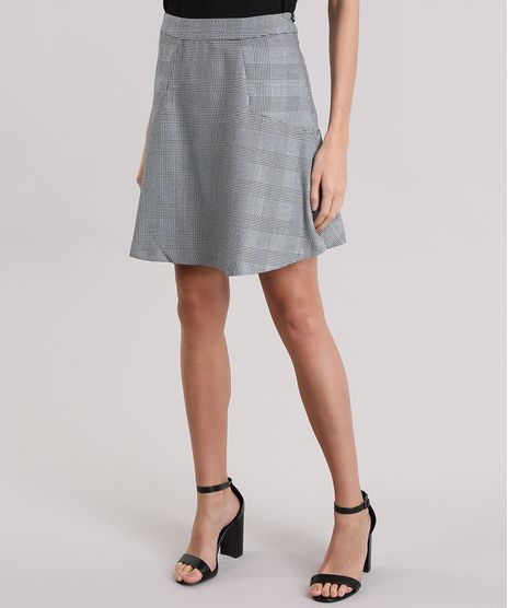 Saia-Evase-Estampada-Pied-de-Poule-Preta-8874152-Preto_1