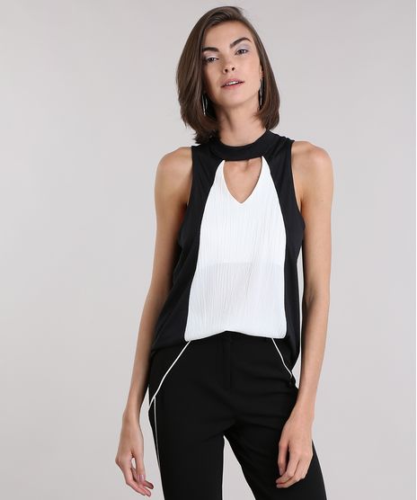 Regata-Choker-com-Recorte-Contrastante-Preta-8962478-Preto_1