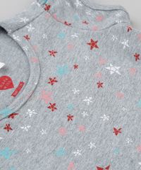 Vestido-Estampado-de-Estrelas-em-Algodao---Sustentavel-Cinza-Mescla-9029957-Cinza_Mescla_4