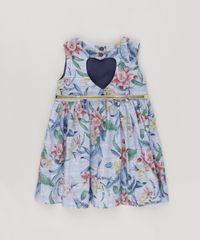 Vestido-Estampado-Floral-Com-Cinto-Metalizado-Azul-9081261-Azul_2