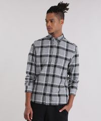 Camisa-Xadrez-em-Flanela-Cinza-Escuro-8865019-Cinza_Escuro_1 Camisa-Xadrez-em-Flanela-Cinza-Escuro-8865019-Cinza_Escuro_1