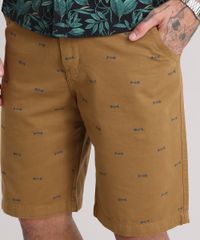 Bermuda-Slim-Estampada-de-Peixes-Caramelo-8775930-Caramelo_4