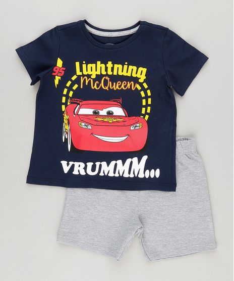 Conjunto-de-Camiseta-Carros-Azul-Marinho---Bermuda-em-Moletom-Cinza-Mescla-9029279-Cinza_Mescla_1