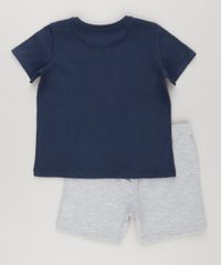 Conjunto-de-Camiseta-Carros-Azul-Marinho---Bermuda-em-Moletom-Cinza-Mescla-9029279-Cinza_Mescla_2