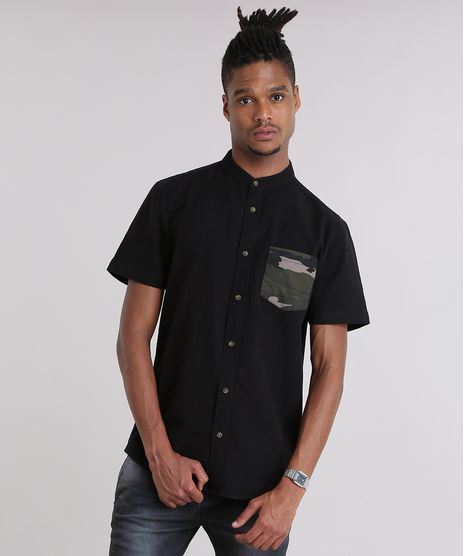 Camisa-com-Bolso-Estampado-Camuflado-Preta-8877185-Preto_1