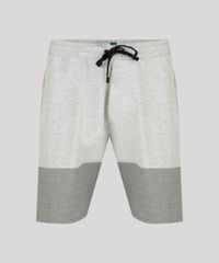Bermuda-Relaxed-em-Moletom-com-Recorte-Cinza-Mescla-Claro-9049382-Cinza_Mescla_Claro_5