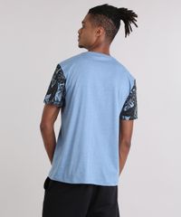 Camiseta-com-Bolso-Estampado-de-Folhagens-Azul-8959242-Azul_2 Camiseta-com-Bolso-Estampado-de-Folhagens-Azul-8959242-Azul_2