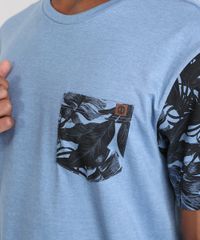 Camiseta-com-Bolso-Estampado-de-Folhagens-Azul-8959242-Azul_4 Camiseta-com-Bolso-Estampado-de-Folhagens-Azul-8959242-Azul_4