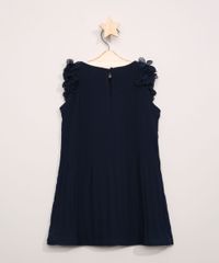 Vestido-Infantil-Plissado-com-Flores-Sem-Manga-Azul-Marinho-9953645-Azul_Marinho_2