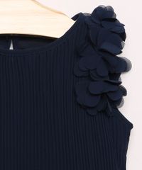 Vestido-Infantil-Plissado-com-Flores-Sem-Manga-Azul-Marinho-9953645-Azul_Marinho_3