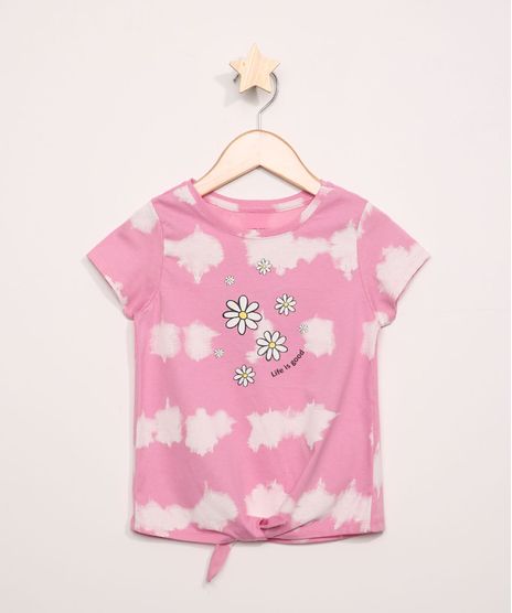 Blusa-Infantil-Estampada-Tie-Dye-com-No-Manga-Curta-Rosa-9955119-Rosa_1