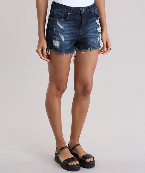 Short-Jeans-Relaxed-Stretch-Destroyed-Azul-Escuro-9006249-Azul_Escuro_1