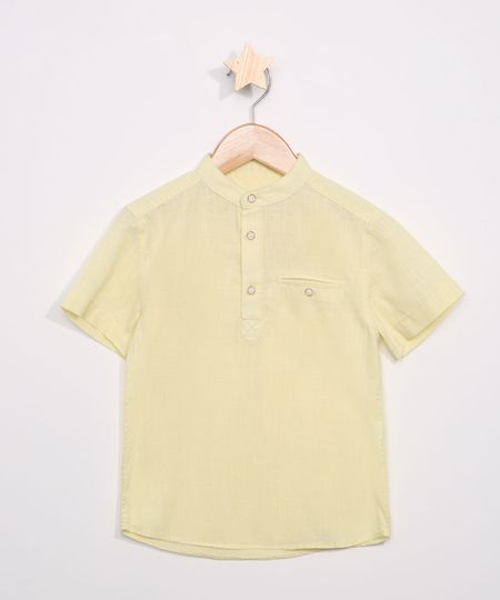 Bata-Infantil-com-Bolsos-e-Botoes-Manga-Curta-Gola-Padre-Amarelo-Claro-9954405-Amarelo_Claro_1 Bata-Infantil-com-Bolsos-e-Botoes-Manga-Curta-Gola-Padre-Amarelo-Claro-9954405-Amarelo_Claro_1