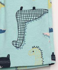 Bermuda-de-Moletom-Infantil-Estampada-de-Dinossauros-com-Bolsos-Azul-Claro-9964049-Azul_Claro_4