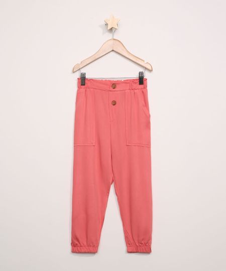 Calca-Infantil-Jogger-com-Bolsos-Coral-9965490-Coral_1 Calca-Infantil-Jogger-com-Bolsos-Coral-9965490-Coral_1