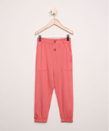 Calca-Infantil-Jogger-com-Bolsos-Coral-9965490-Coral_1