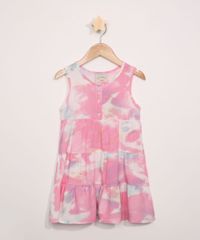 Vestido-Infantil-Estampado-Tie-Dye-com-Recortes-Sem-Manga-Rosa-9974970-Rosa_1