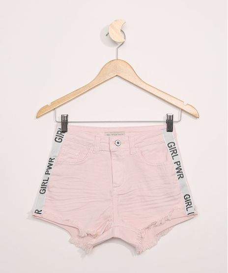 Short-de-Sarja-Juvenil-com-Faixa-Lateral--Girl-Pwr--Rosa-Claro-9966126-Rosa_Claro_1