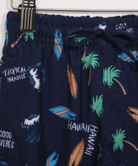 Bermuda-Surf-Infantil-Estampada-Icones-de-Praia-com-Cordao-e-Bolsos-Azul-Marinho-9962806-Azul_Marinho_3