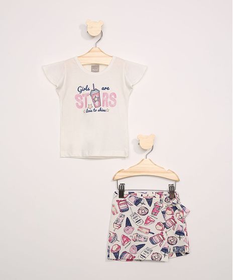 Conjunto-Infantil-Brandili-Mundi-de-Blusa-com-Babado-na-Manga---Short-Saia-Estampado-de-Guloseimas-Off-White-9976071-Off_White_1