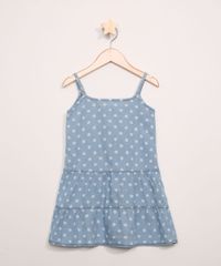Vestido-Jeans-Infantil-Estampado-de-Poa-com-Babados-Sem-Manga-Azul-Claro-9965542-Azul_Claro_1