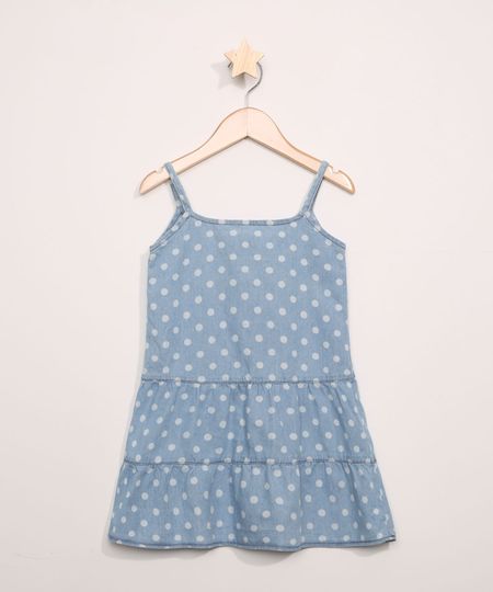 Vestido-Jeans-Infantil-Estampado-de-Poa-com-Babados-Sem-Manga-Azul-Claro-9965542-Azul_Claro_1