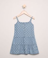 Vestido-Jeans-Infantil-Estampado-de-Poa-com-Babados-Sem-Manga-Azul-Claro-9965542-Azul_Claro_2
