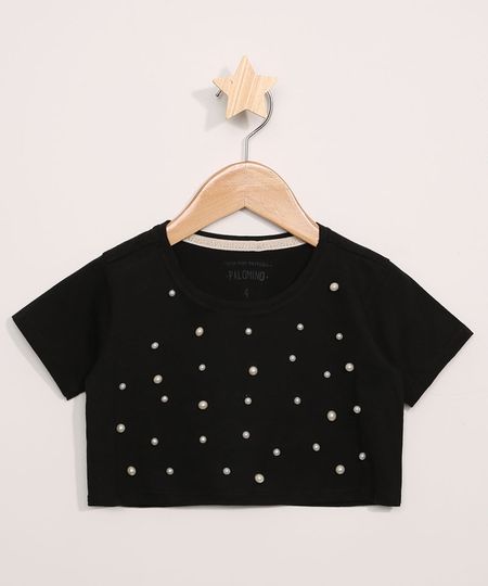 Blusa-Infantil-Cropped-com-Perolas-Manga-Curta-Preta-9968403-Preto_1