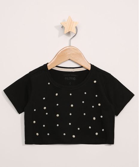 Blusa-Infantil-Cropped-com-Perolas-Manga-Curta-Preta-9968403-Preto_1