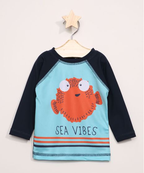 Camiseta-de-Praia-Infantil-Raglan-Peixe-Manga-Longa-com-Protecao-UV50--Azul-9966200-Azul_1