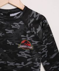Camiseta-de-Praia-Jurassic-Park-Estampada-Camuflada-Manga-Longa-com-Protecao-UV50--Preta-9966209-Preto_4
