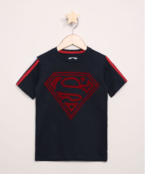 Camiseta-Infantil-Super-Homem-Flocada-Manga-Curta-Azul-Marinho-9968322-Azul_Marinho_1