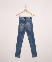Calca-Jeans-Juvenil-Skinny-Marmorizada-com-Rasgo-no-Joelho-Azul-Medio-9966610-Azul_Medio_2