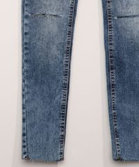 Calca-Jeans-Juvenil-Skinny-Marmorizada-com-Rasgo-no-Joelho-Azul-Medio-9966610-Azul_Medio_4