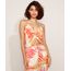 Regata-Feminina-Cropped-Estampada-Folhagem-com-Franzido-Alca-Fina-Decote-V-Off-White-9967561-Off_White_1