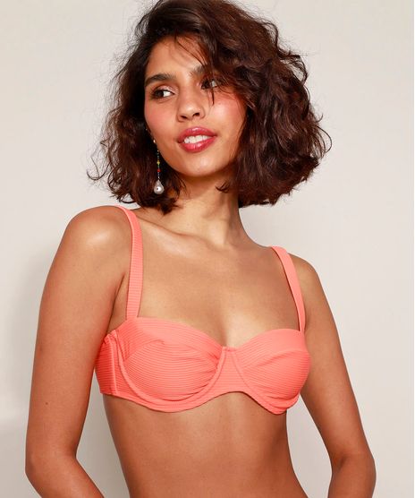 Biquini-Top-Meia-Taca-Canelado-com-Aro-Sem-Bojo-Protecao-UV50--Laranja-9966528-Laranja_1