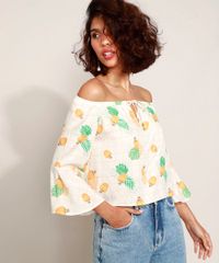 Blusa-Feminina-Ombro-a-Ombro-Estampada-Cajus-Geometrico-Manga-Sino-3-4-Off-White-9965826-Off_White_5
