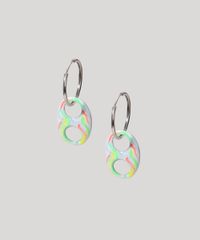 Brinco-Feminino-de-Argola-com-Elo-em-Resina-Tie-Dye-Prateado-9976374-Prateado_2