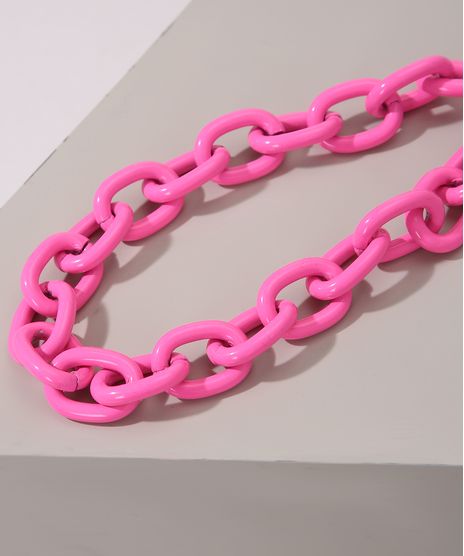 Colar-Feminino-Corrente-Rosa-Neon-9976371-Rosa_Neon_1